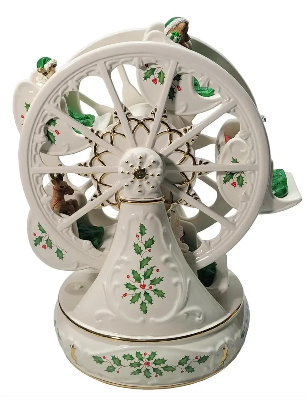 Lenox Holiday Ferris Wheel Musical Centerpiece 12" Tested Working - Picture 9 of 16